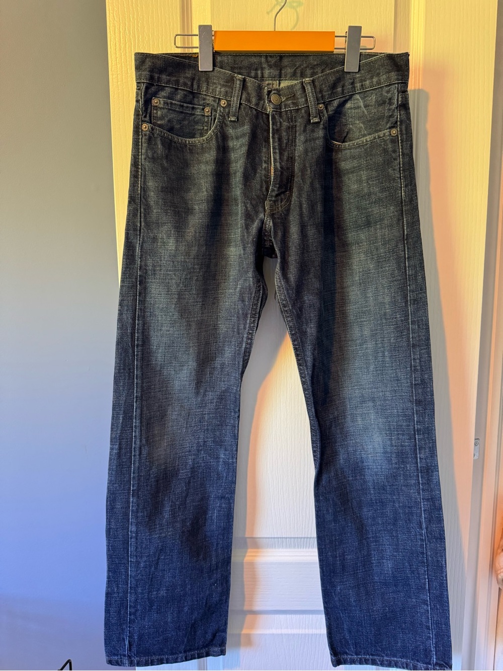 Levi's Dark Blue Straight Fit Jeans